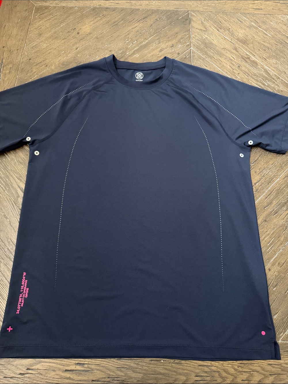 G/FORE Men's Navy T- Shirt - Medium